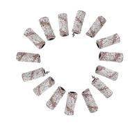 WOONEKY 50pcs Nail Drill Sanding Bands Mini Sanding Caps for Manicure Pedicure Fine Grit Polishing Sleeves for Gel Nail Removal and Easy to Use