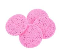 WOONEKY 50pcs Natural Cellulose Facial Sponges Gentle Exfoliating Cosmetic Cleanser Round Face Sponges for Makeup Removal and Deep Cleansing Suitable for All Skin Types