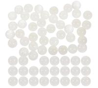 WOONEKY 50pcs Natural Crystal Beads No Hole Beads Polished Look Round Essential Oil Bottle Party Decoration for Friends Who Love DIY Making