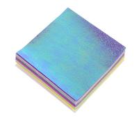 WOONEKY 50Pcs Pearlized Origami Paper Bright Colored DIY Folding Craft Paper for Teens Textured and Tear Resistant Handmade Art Projects for Classroom and Family Activities