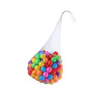 WOONEKY 50pcs Plastic Ball Pit Balls for Storage Mesh Bag in Bright Colors for Playhouses Pools and Hand-eye Coordination Development
