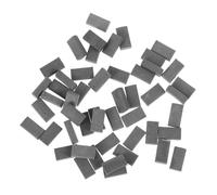 WOONEKY 50pcs Realistic Miniature Bricks for Dollhouse Building Scale Easy Assembly DIY Model Bricks for Miniature Scene Landscaping Grey for Creative Dollhouse Kits