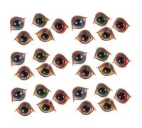 WOONEKY 50Pcs Safety Eyes for Crochet Dolls Kawaii Double Eyelid Design with Washers DIY Craft Supplies for Stuffed Animals and Plush