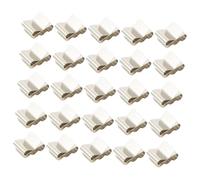 WOONEKY 50pcs Stainless Steel Solar Panel Cable Clips Wire Harness Organizers with Concave Design for Photovoltaic Module Wire Management and Cable Protection