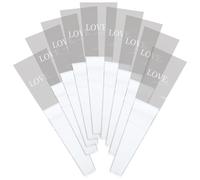 WOONEKY 50pcs Transparent Two-tone Single Rose Wrap Bags Floral Packaging Sleeves for Bouquets Open Bottom Design for Fresh Flowers Suitable for Weddings Valentine Mother Day and Party