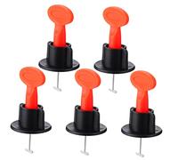 WOONEKY 51pcs Tile Leveling System Spacer Kit for Wall Floor Installation Locator Tool for Flatness Reduce Installation Installer Fatigue for DIY Tiling Projects
