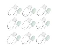 WOONEKY 5ml Green Mini Lip Gloss Tubes 10pcs Diy Lip Balm Holders Design for Travel and Makeup
