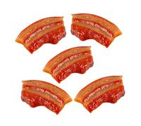 WOONEKY 5pcs Artificial Pork Model Fake Meat Food Toy Decorative Meat Prop for Kitchen Hotel Museum