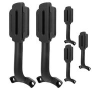 WOONEKY 5pcs Ceiling Fan Blade Support Arms, Aluminium Alloy Hidden Bracket | Integrated Mounting Design, Hole Spacing 4cm and 6.2cm, Black Finish, for Blades and Motors