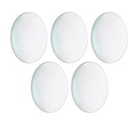 WOONEKY 5Pcs Double Convex Glass Lenses Diameter Focal for Educational Science Experiments Polished Glass with Ground Edges