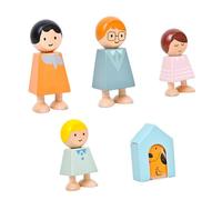 WOONEKY 5Pcs Family Relationship Character Blocks Educational Plaything for Safe Cognitive Bright Colors for Easy Grip for Early Learning and Intelligence Development
