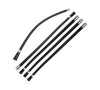 WOONEKY 5pcs Fire Extinguisher Hose Replacement High Temperature Resistant Spray Nozzle Water Discharge Pipe for Pressure Washer and Fireman Nozzle Hose Accessories