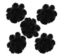 WOONEKY 5pcs Hairnets Bun for Women Elastic Knit Invisible Hair Nets Ballet Bun Cover Skating Hair Protector Professional Nurse Work