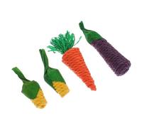 WOONEKY 5Pcs Hamster Molar Chew Durable Chinchilla Chewing Props Safe and Fun Molar Sticks for Pets Encourages Healthy Chewing Habits