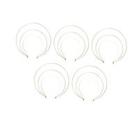 WOONEKY 5pcs Metal Three Layer Goddess Crown Headband Sturdy Iron Construction with Smooth Edges Comfortable Vintage Hair Accessory for Womens Cosplay Prom Weddings Hairband