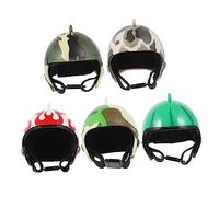 WOONEKY 5PCS Mixed Color Chicken Helmets Pet Headwear Safety Hats for Hens and Birds Protective Funny Costume Accessories