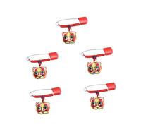 WOONEKY 5Pcs Multi-Purpose Safety Pin Baby Brooches for Clothes Diaper Fixing Infant Newborn Safety Pins Cannot Be Opened by Baby