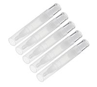 WOONEKY 5pcs Refillable Lip Gloss Bottles Lightweight Travel Lip Glazes Tubes DIY Lipstick Containers Compact Portable for Indoor Outdoor Use