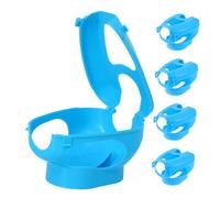 WOONEKY 5pcs Reusable Plastic Racing Pigeon Holder for Secure Injection Feeding Medicine Fixer Tool for Efficient Bird Handling and Veterinary Care