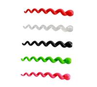 WOONEKY 5pcs Silicone Brake Cable Sleeves Bike Brake Line Protectors Collision Wear Resistant Tube Covers with Snakelike Design for Mountain Road Folding Bikes Red Green Pink Black