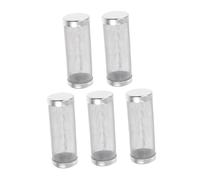 WOONEKY 5pcs Stainless Steel Fish Tank Filter Mesh Screens Aquarium Intake Prefilter Nets with Inner Diameter Stainless Aquarium Mesh for Fry Shrimp Protection and Quiet Operation