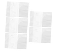 WOONEKY 5Pcs Transparent Passport Holder Portable Travel Document Organizer Lightweight Covers for Multiple Passports Protecting Important Ids and Tickets