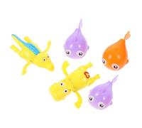WOONEKY 5pcs Wind Up Floating Shower Animal Cartoon Bath for Fun Bathtub Playtime Engaging Sharks Hippos and Random Color