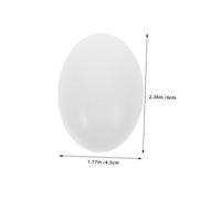 WOONEKY 6 Pcs Paintable Wooden Eggs for DIY Crafting Realistic Texture Faux Nest Eggs for Easter Decorations Sustainable Reusable Poultry Mannequin Supplies White Unpainted Ornaments for