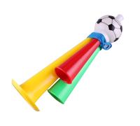 WOONEKY 6 Pcs Plastic Football Horns Loud Noise Maker Trumpet for Soccer Games Sports Events Party Favors Random Color Random Color