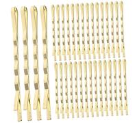 WOONEKY 60 Pack Rhinestone Hair Pins Gold Accessories Elegant u Shape Hair Pin for Women Girls