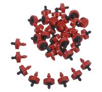 WOONEKY 60pcs Garden Irrigation Drippers Non Leak Drip Emitters 0.5gph Plastic for Even Water Distribution and Low Flow Release, for Shallow Rooted Plants in Courtyards
