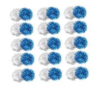 WOONEKY 60pcs Interactive Cat Tinsel Crinkle Glitter Pom Toy for Cats for Independent Play Reduces Scratching and Separation Anxiety