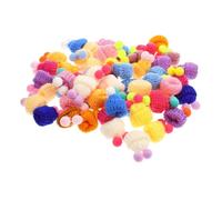 WOONEKY 60pcs Mini Knitting Hat Decorations Small Woolen Yarn DIY Craft Accessories with Pom Poms Reusable Miniature Woven Hats for Dollhouse Ornaments Jewelry Making Party Random Color