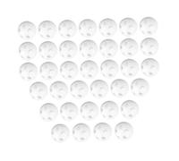 WOONEKY 60pcs White Plastic Rattle Balls Inserts for Safe Noise Maker for Newborns DIY Plush Repair Parts Soft Sound Sensory Bells for Craft Projects and Restoration