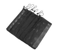 WOONEKY 6Pcs Aquarium Filter Mesh Bags Durable Polyester Storage Bags with Pulling String for Fish Tank Filtration Black Reusable Washable Fine Mesh for Impurity Removal