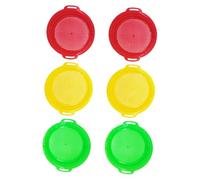 WOONEKY 6pcs Beach Sand Sifter Lightweight Sand Shifters for Enhance Curiosity and for Group Play and Treasure Hunts