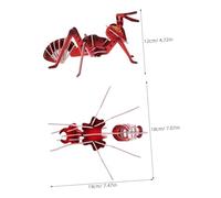 WOONEKY 6pcs Cardboard Ant Puzzle Kit Realistic Simulation Insect Model Stem Educational for Preschool Boys DIY Craft Science Learning Gift