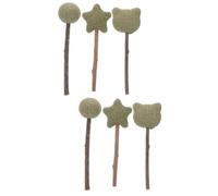 WOONEKY 6pcs Catnip Sticks Edible Cat Treats Catnip Toys for Kitten and Adult Cats Dental Care