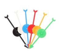 WOONEKY 6Pcs Colorful Arrow for Interactive Board Games Multi Functional DIY Teaching Tools Math Party Game Props Plastic Indicators