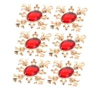 WOONEKY 6pcs Crown Jewelry Materials Necklace Alloy Pendant Key Chain Baroque Jewelry Charms Cross DIY Craft Accessories Buckle Craft Accessories Buckle Pendant Charms Plastic