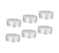 WOONEKY 6pcs Dog Scent Training Boxes Aluminum Nose Work Containers Lightweight Metal Tins for Detection and Identification Training Tool for Working Dogs