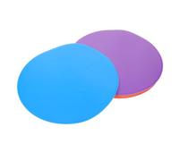 WOONEKY 6pcs Flat Disc Markers Soccer Training Spots Non-slip Weather Resistant Football Floor Spot Markers Bright Colors for Speed Agility Sports Practice