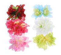 WOONEKY 6pcs Flower Hair Barrette Clips Adorable Hair for Girls Non-damaging Design for Parties Everyday Styles Includes