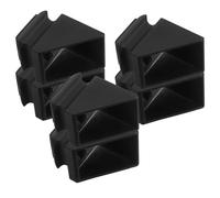 WOONEKY 6pcs Heavy Duty Iron Stair Railing Balusters Bases with Precise Mounting Baluster Shoes for Residential and Commercial Staircase Handrail Installation and Maintenance