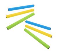 WOONEKY 6pcs Lightweight Relay Race Baton with Anti-slip Sponge Grip for Running Relay Sticks for Outdoor Track Competition and Team Sports Activities