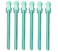 WOONEKY 6pcs Metal Hairdressing Clips for Thick Hair Salon Hair Coloring Partition Clip Set Alligator Sturdy Easy to Open