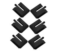 WOONEKY 6pcs Metal Radio Microphone Holder Clips Mic Mount Brackets for Car Home Office Use with Ergonomic Hook Design and Broad Compatibility