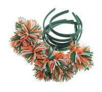 WOONEKY 6pcs Multi Colored Knitted Pom Pom Headband Soft Hairball Hair Decoration for Birthday Party Halloween Carnival Celebration Fairy Headwear for Women