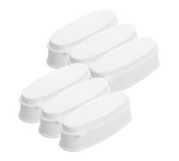WOONEKY 6pcs Nail Dip Organizer Dipping Box for French Manicure Nail Powder Recycling Box Dipping Powder Collector Tray
