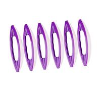 WOONEKY 6pcs Nail Polishing Tools Hard Bristle Brush for Nail Art French Manicure Kit Waxing Tool